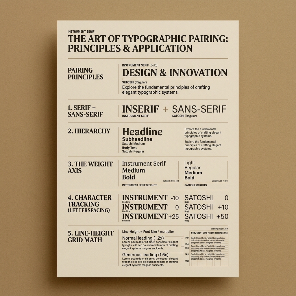 Typography Pairing Rules 2026